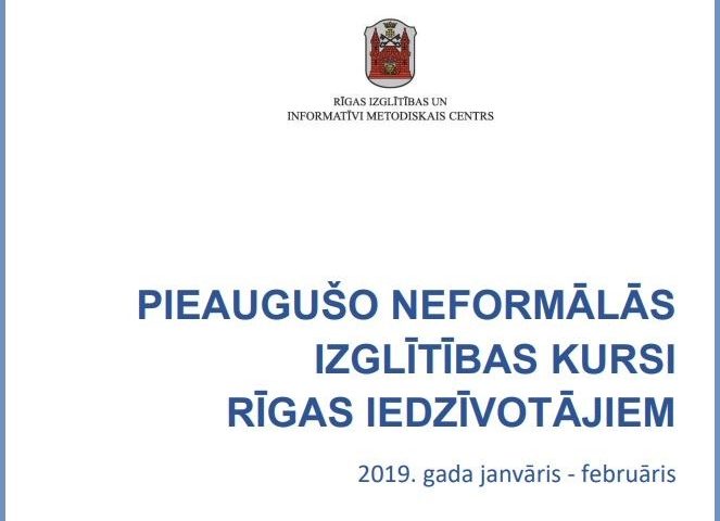 Pieaugušo neformālās izglītības kursi Rīgas iedzīvotājiem